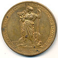 Medalla de bronce de la Asociación Francesa contra el abuso de bebidas alcohólicas, 1872.