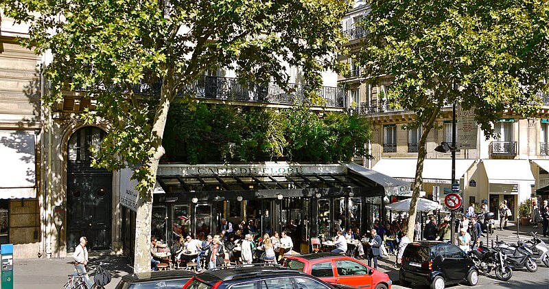 File:P1090049 France, Paris, le café de Flore sur le boulevard Saint-Germain; Guillaume Apollinaire y avait ses habitudes (5629723062).jpg