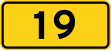 Danish national road number sign