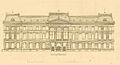 Pałac Kronenberga – Widok od ulicy Mazowieckiej, litografia z „Atlas zur Zeitschrift für Bauwesen”, pod redakcją G. Erbkama, 1874