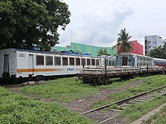 PNR old coaches at Calamba Station