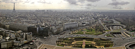 View of Paris from the Hyatt Regency hotel