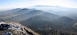 Auvergne Volcanoes (South View from Puy de Dôme)