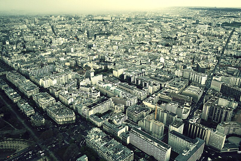 File:Paris from the third floor of the Eiffel Tower.jpg