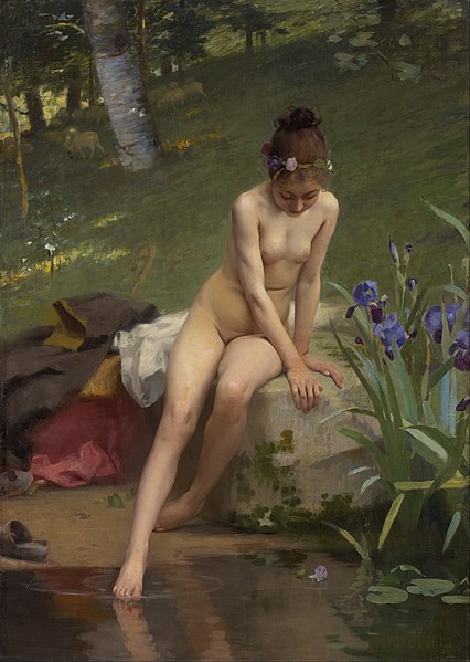 File:Paul Peel - The Little Shepherdess - Google Art Project.jpg