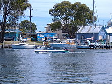 View of the foreshore at Paynesville, Victoria, Australia