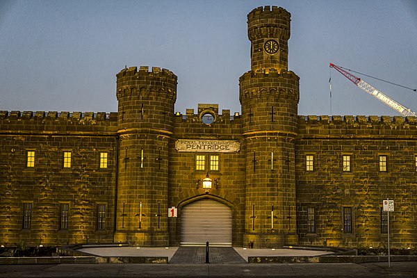 Pentridge Prison Front Gate in 2020