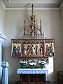 Südl. Seitenschiff, Gotischer Flügelaltar, um 1450, 1892 renoviert