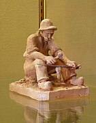Batteur de faux (Scythe Beater) (before 1936), clay pottery, Charles-Friry Museum