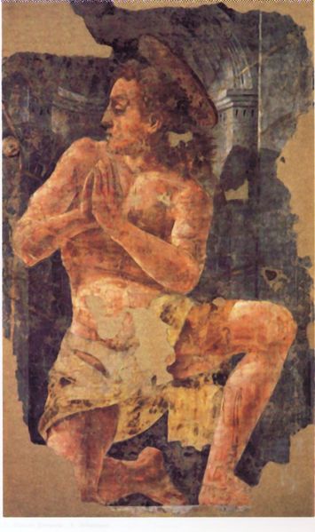 File:Pinacoteca Nazionale fresco of Saint Sebastian.jpg