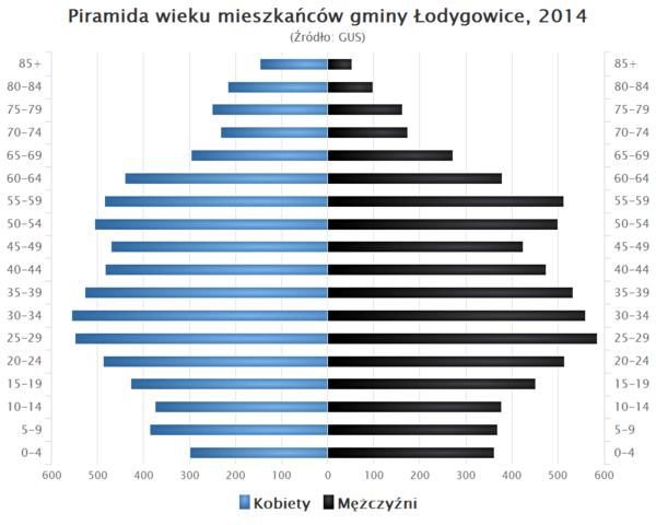 Piramida wieku Gmina Lodygowice.png