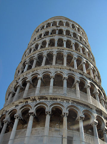 Leaning tower illusion