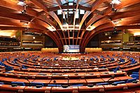 Plenary chamber of the Council of Europe's Palace of Europe 2014 01.JPG