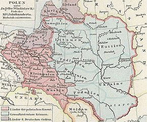 Polen under Wladyslaw IIs regeringstid.  Jagiello
