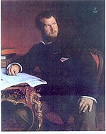 Portrait of Mr. R. de la Rochetaille at his desk (1877), by Pascal Dagnan-Bouveret.jpg
