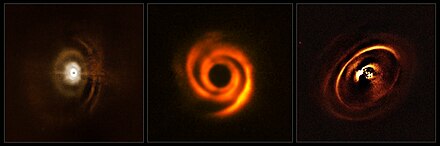 Protoplanetary discs observed with the Very Large Telescope.[11]