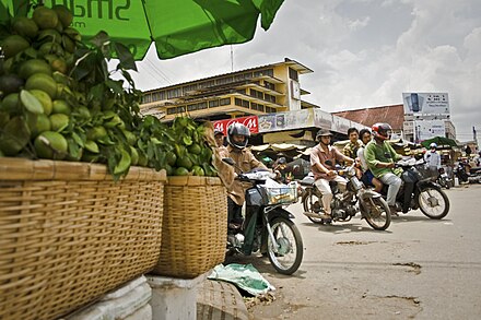 Battambang's central market