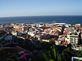 Center of Puerto de la Cruz as seen from a hill below Hotel Miramar