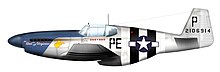 P-51B of 352d FG/328th FS pilot, Lt. Robert "Punchy" Powell Punchy.jpg