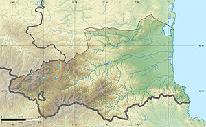 Pyrénées-Orientales विभाग राहत स्थान map.jpg