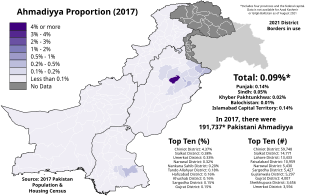 Qadiani Proportion by Pakistani District - 2017 Census.svg