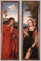 Saint Agnes with John the Baptist by Quentin Matsys