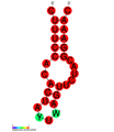 ;CRISPR-DR41: Secondary structure taken from the Rfam database. Family RF01350.