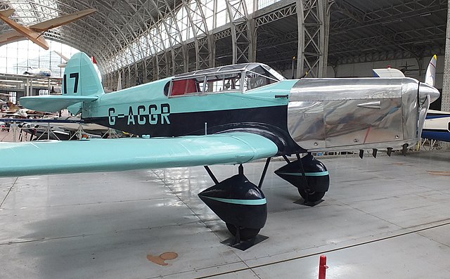 D.2 Gull Four (G-ACGR) displayed in the Brussels War Museum in prewar colours and racing number as it was flown by Sassoon in the 1933 King's Cup Race