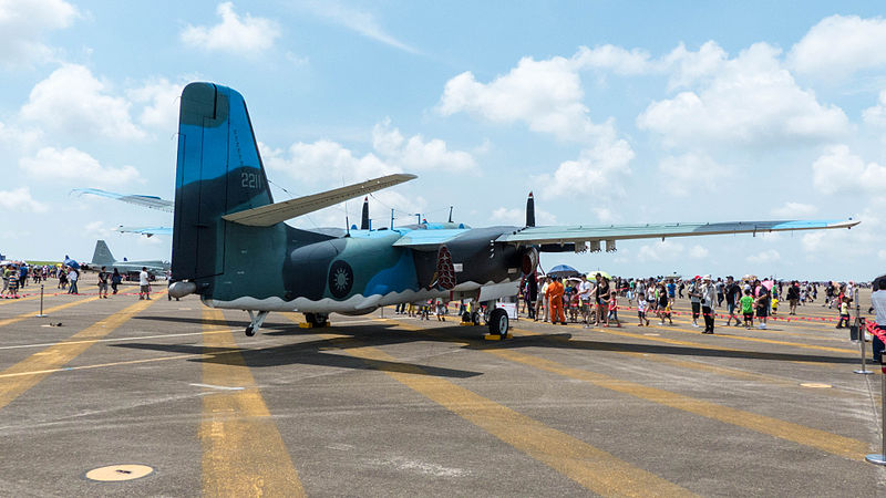 File:ROCAF S-2T 2211 Display at Display at Ching Chuang Kang AFB Right Rear View 20140719.jpg