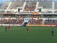 Carolina Railhawks vs. F.C. Dallas in a 2014 U.S. Open Cup match in WakeMed Soccer Park