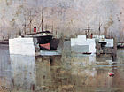 Floating dry docks in Valparaiso, Ramón Subercaseaux Vicuña, 1884.