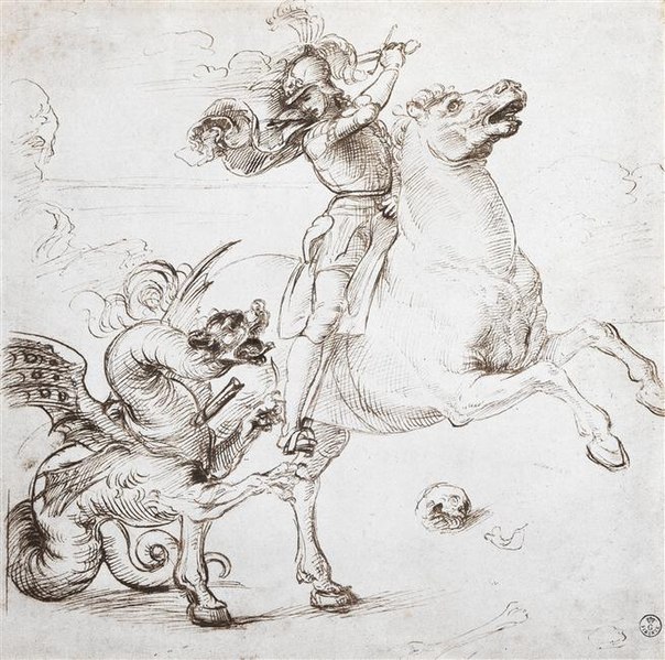 File:Raphaël - Etude pour Saint Georges luttant avec le dragon.jpg