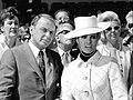 Frank Sinatra and Raquel Welch in Lady in Cement, 1968
