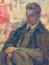 Portrait de Rainer Maria Rilke (1875 - 1926) par le peintre Leonid Pasternak, Rilke à Moscou (peint en 1928).