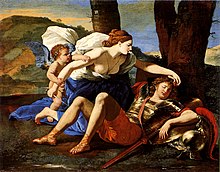 Renaud en Armide door Nicolas Poussin (1629)