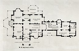 Floorplan of the original first floor, 1860 Rockwood Turner 03.jpg