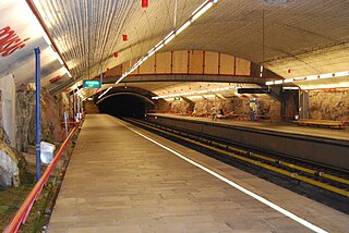 <span class="mw-page-title-main">Romsås (station)</span> Oslo metro station