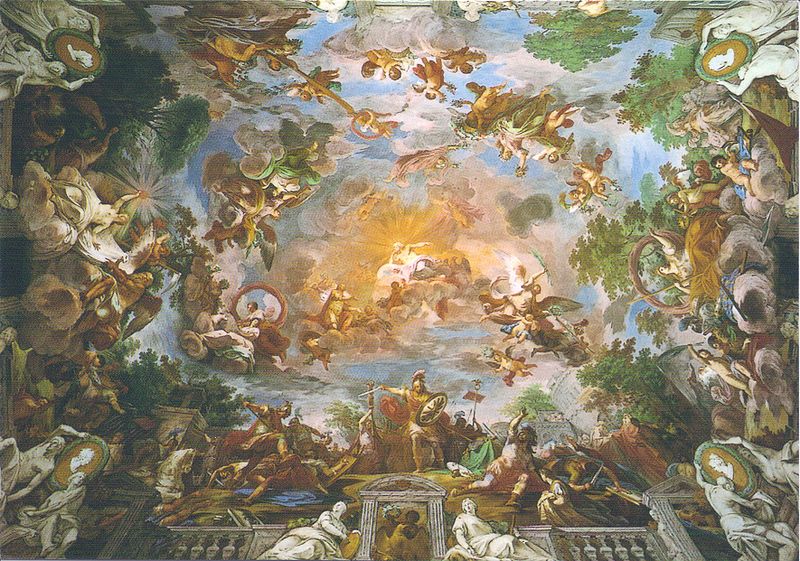 File:Rossi, Mariano - Romolo accolto da Giove nell'Olimpo - 18th c.jpg