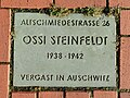 Rostock Altschmiedestrasse Gedenkstein Ossi Steinfeldt