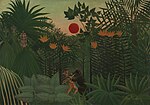 Vignette pour Paysage tropical&#160;: lutte de l'Indien et du gorille