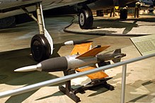 A Ruhrstahl X-4 at the NMUSAF. Ruhrstahl X-4 missile.jpg