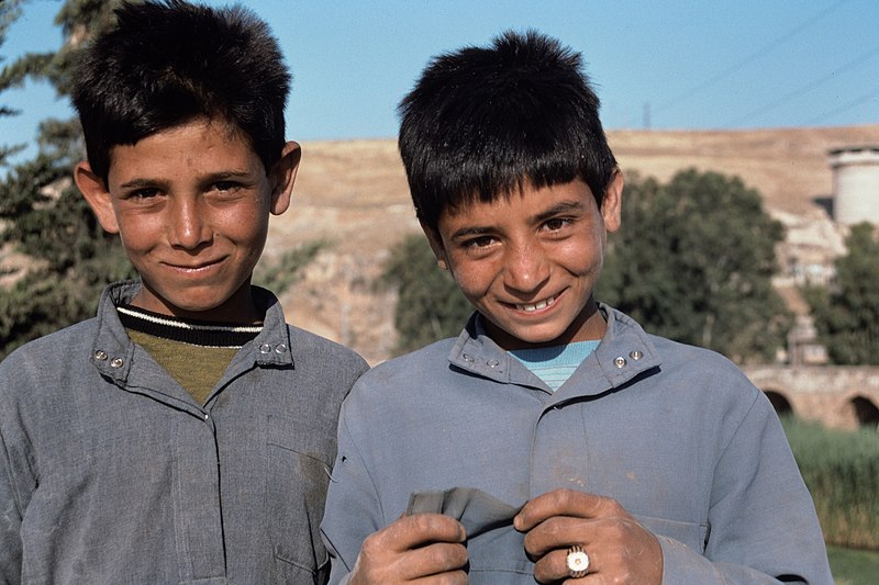 File:Rural Landscape and Scenes of Everyday Life, Shaizar (شيزر), Syria - Portrait of two boys - PHBZ024 2016 2320 - Dumbarton Oaks.jpg