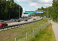 E4 motorway in Vårby south of Stockholm