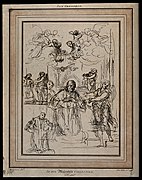 Saint Gregory the Great. Etching by S. Watts after Antonio C Wellcome V0032168.jpg