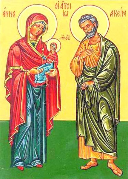 The Holy and Righteous Ancestors of God Joachim and Anna.