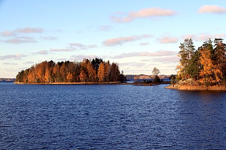 Haukivesi in autumn, near Savonlinna