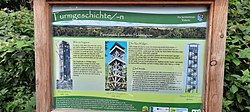 Informationstafel Turmgeschichte Holzbergturm