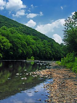 West Brunswick Kasabasındaki Schuylkill Nehri