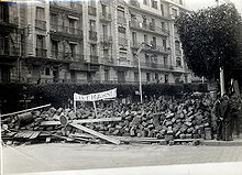 Barrikaden in Algier 1960