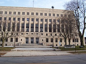 Palacio de justicia del condado de Sheboygan, incluido en el NRHP desde 1982 [1]